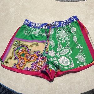 Zara Paisley Bandana Print Shorts